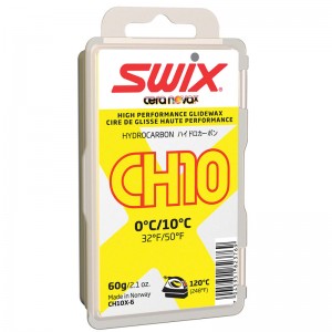 Парафин Swix 0C/ +10C, желтый, СН10X 60 гр.