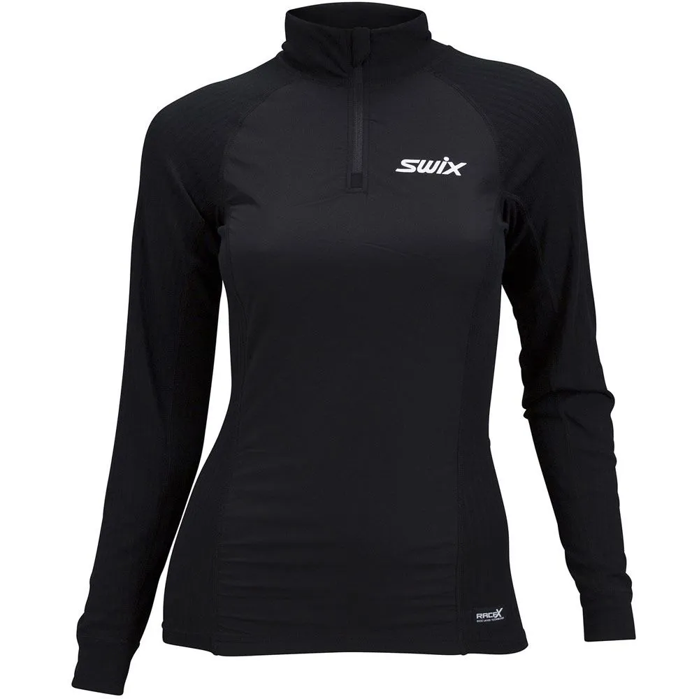 Термобелье верх SWIX  RaceX wind женское (XS, 10000 черный)