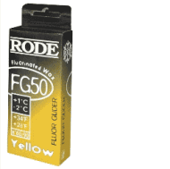 Парафин "RODE" FG50 FLUOR GLIDER GIALLA +1/+2