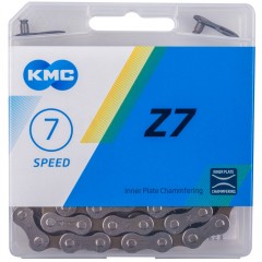 Цепь KMC Z7 серый/коричневый, 7 ск., 114 звеньев