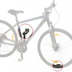 Крепеж для хранения велосипеда на стене (за педаль)
