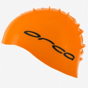 Шапочка для плавания Orca Silicone оранж.