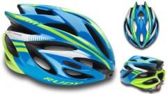 Шлем Rudy Project RUSH BLUE-LIME FLUO SHINY S