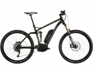 Велосипед GHOST Teru FS LT 10 E-Hybride 2015 черный/бирюз./зеленый