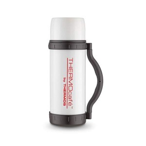 Термос из нерж. стали тм THERMO cafe by Thermos Classique Travellling Flask- White 1.0L