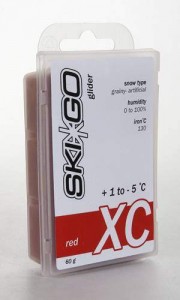 Парафин SKI GO XC 64210 Red, крупнозерн. снег, +1°/-5°C, 60г