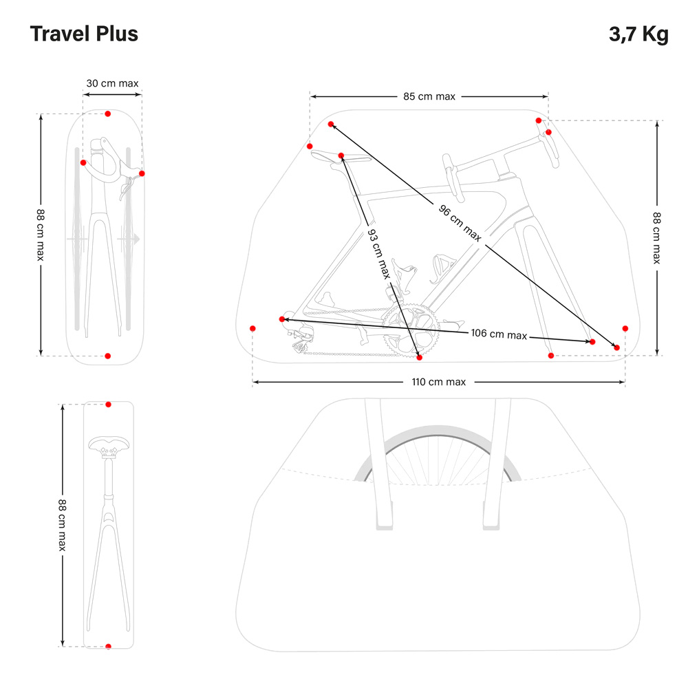 Чехол для велосипеда Scicon Travel Plus Racing