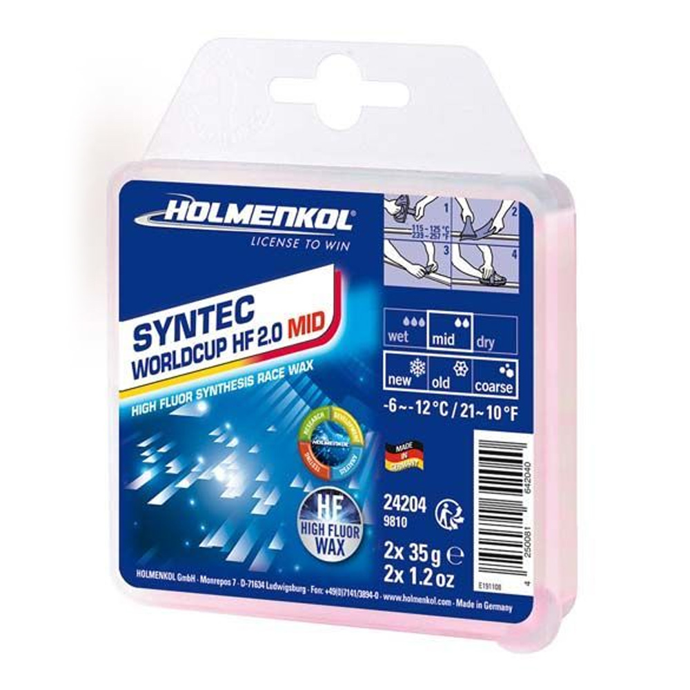 Парафин HOLMENKOL Syntec WorldCup HF 2.0 MID 2*35 гр