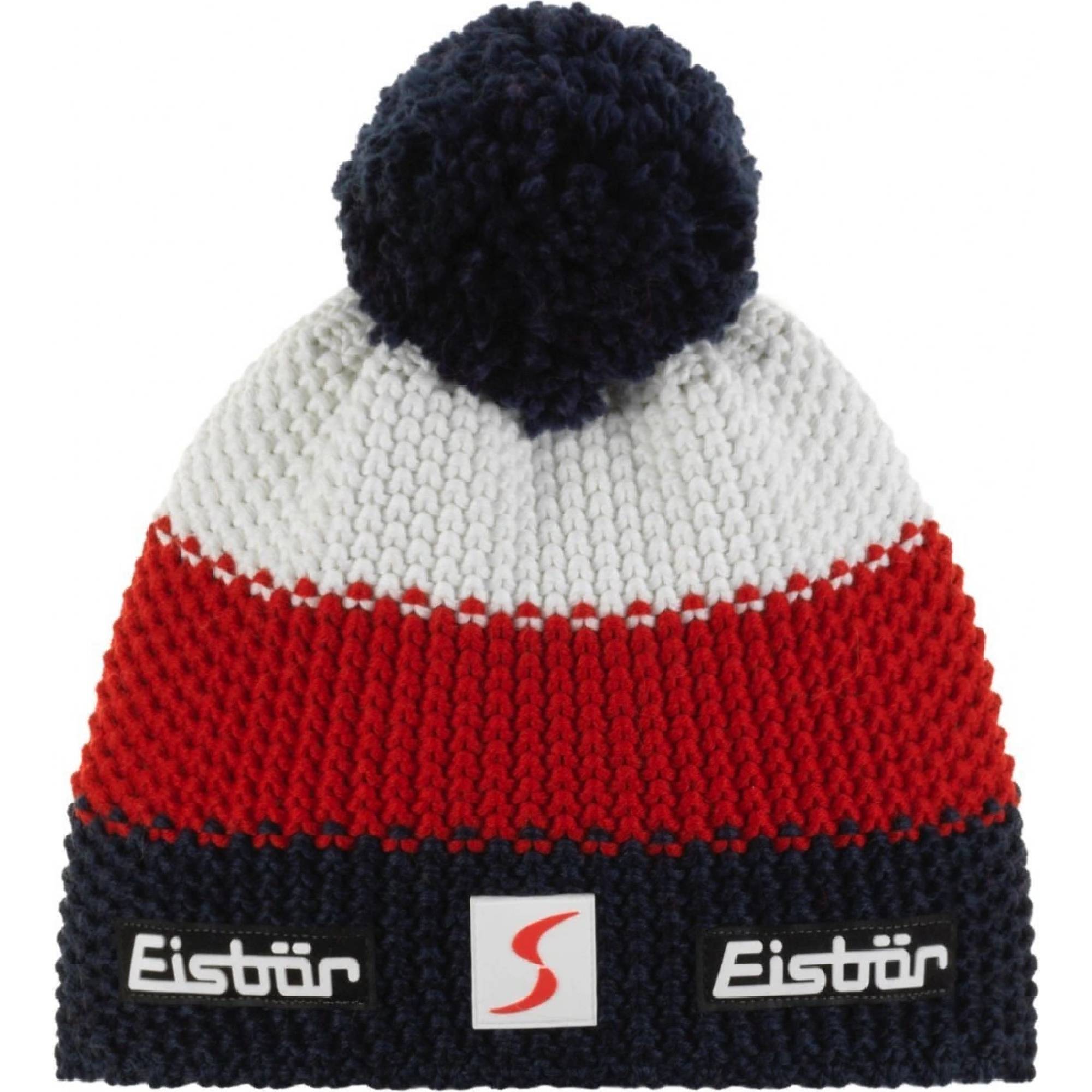 Шапка Eisbar Star Pompon MÜ SP (386 Синий/красный/белый)