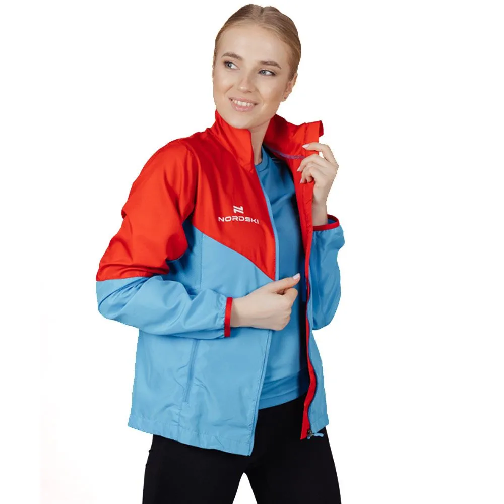 Ветровка Nordski Sport (женская ) (L, 987 Краcный/синий)
