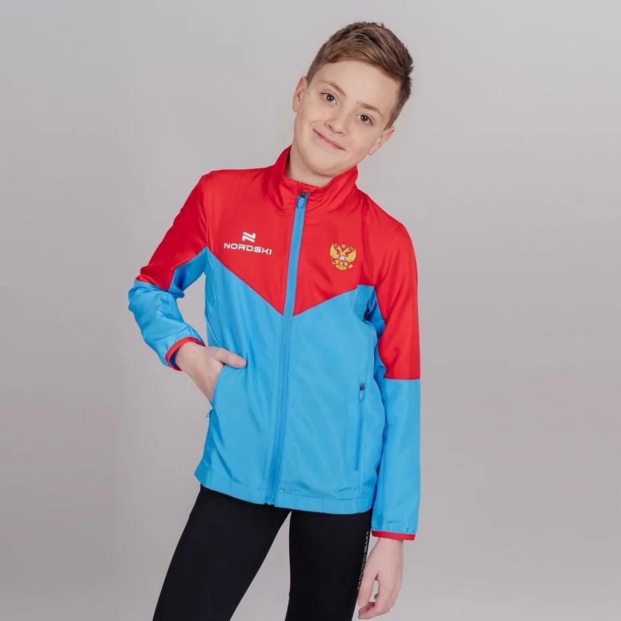 Ветровка Nordski Jr. Sport (134, 987 Красный/Синий)