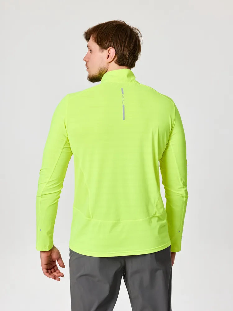 Лонгслив MOAX Flame на молнии 1/2 мужск. (L, 50000 Лимонный)