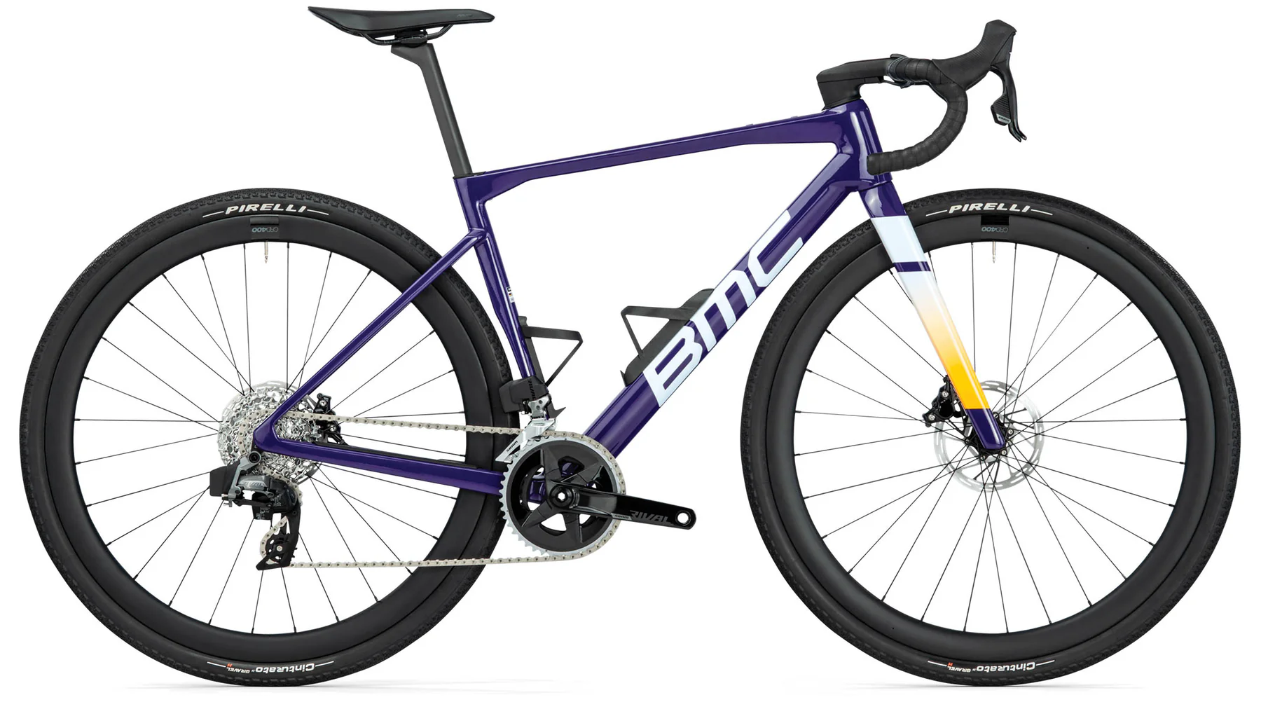 Велосипед гравел BMC Kaius 01 THREE Rival AXS Wide 2x12 Purple/White/Orange