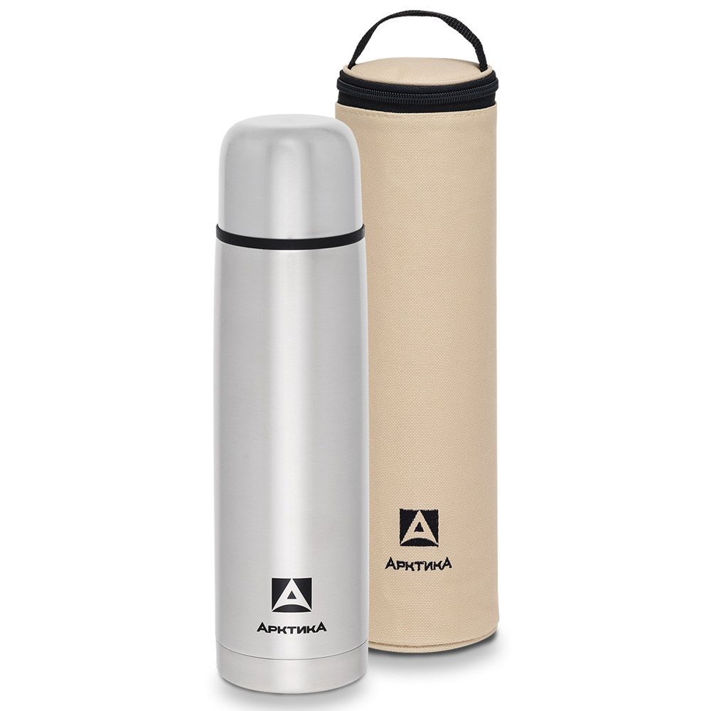 Термос бытовой, вакуумный "Арктика"в чехле 1000 мл