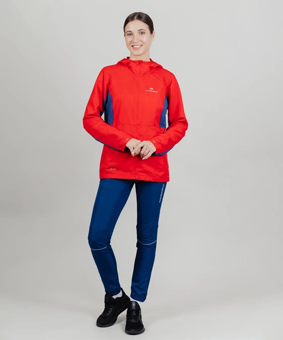 Ветровка Nordski Run (женская) (M, 900 Красный)