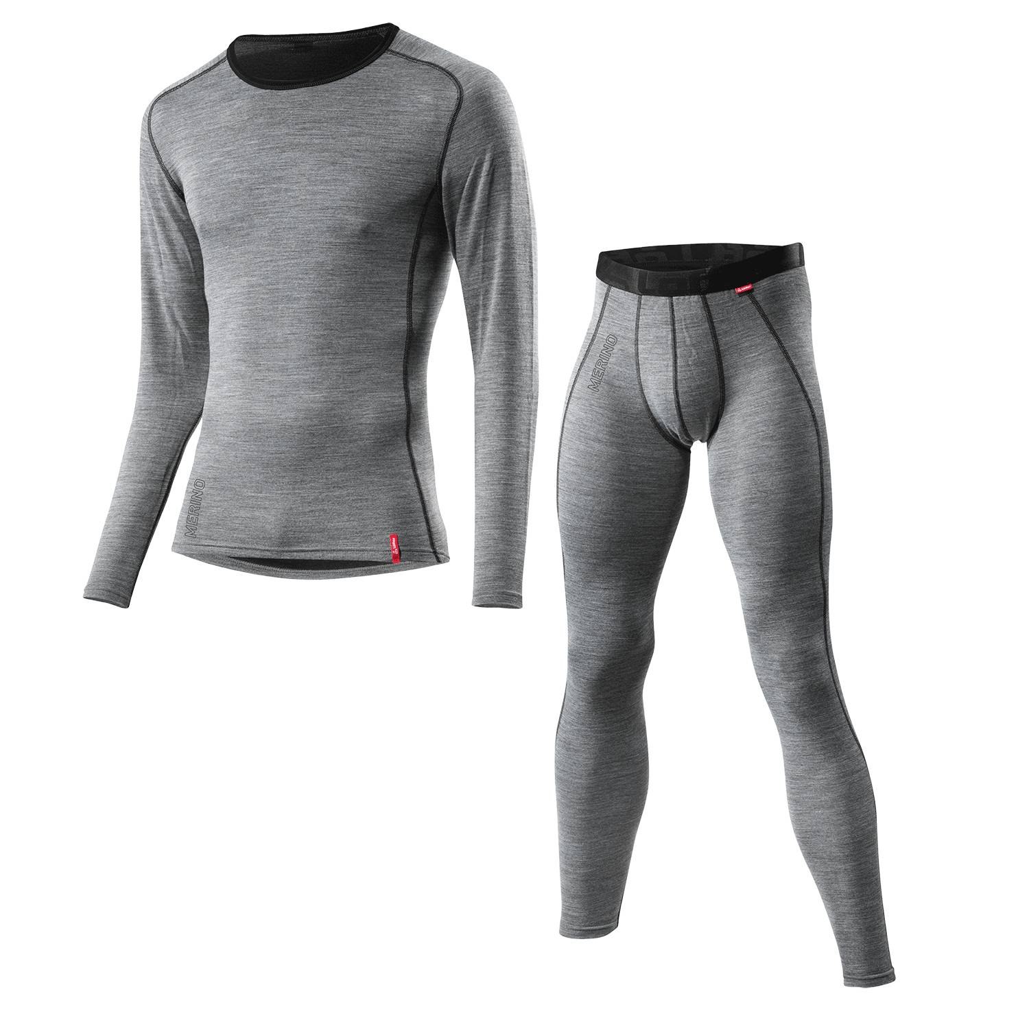 Комплект термобелья LOFFLER TRANSTEX MERINO мужской (54, 795 grey melange)