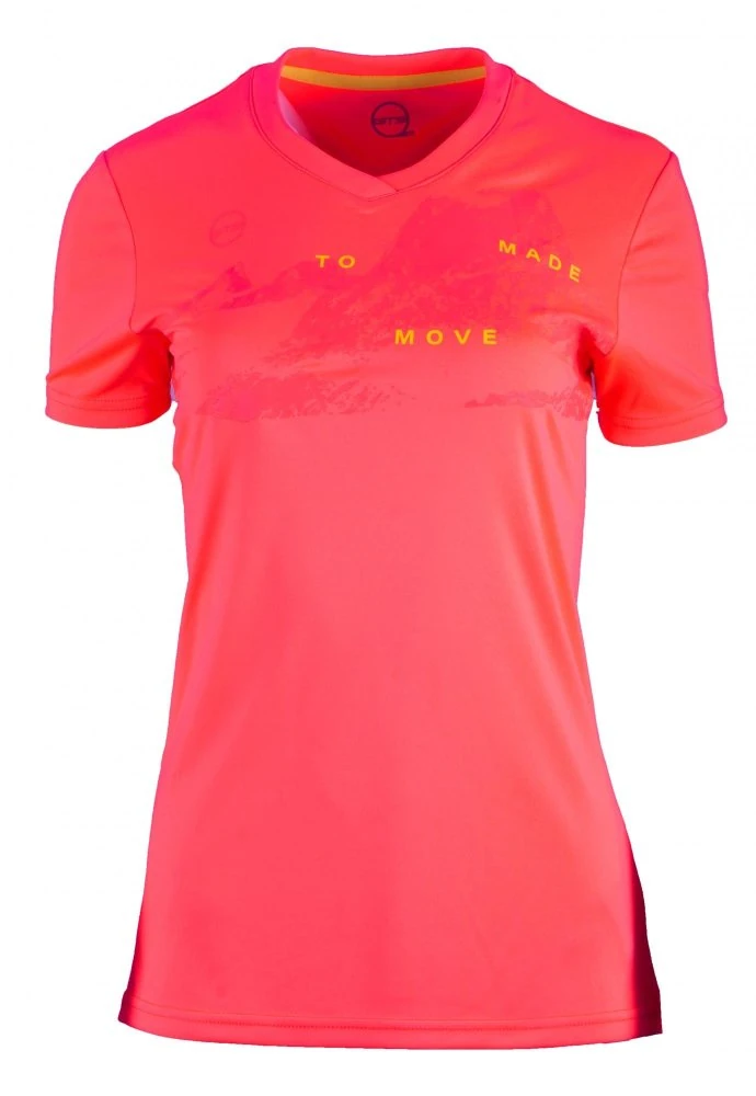 Футболка V-Neck functional жен (36/S, 22  коралловый)