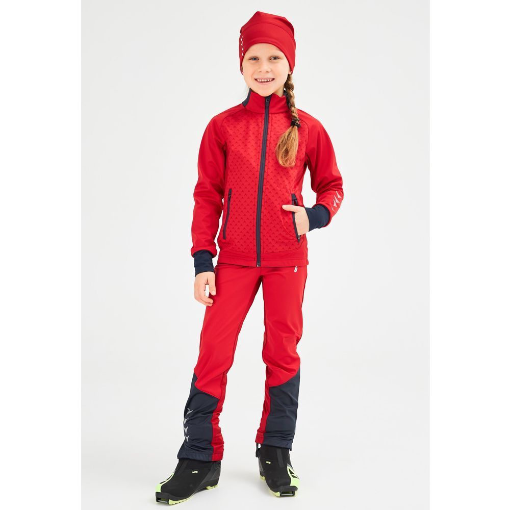 Брюки разминочные BIVIUM Баланс детск. (128-134, 0500 Красный)