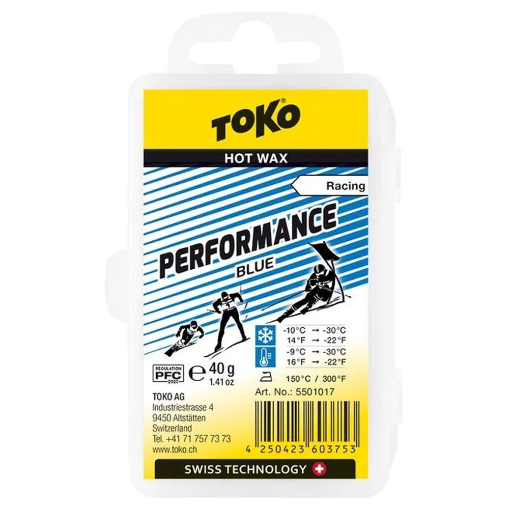 Парафин TOKO Performance LF Blue -10-30   40 гр.