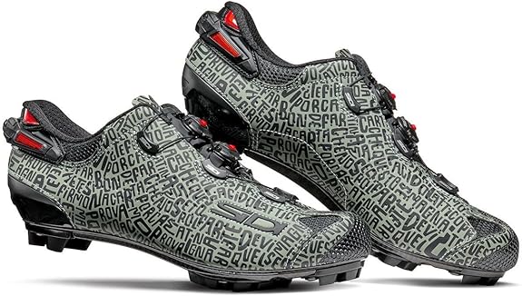 Велотуфли SIDI MTB TIGER 2 SRS Dzero Carbon (38, Серо-зеленый/черный)