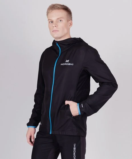 Ветровка Nordski Run (XS, 100 черный)