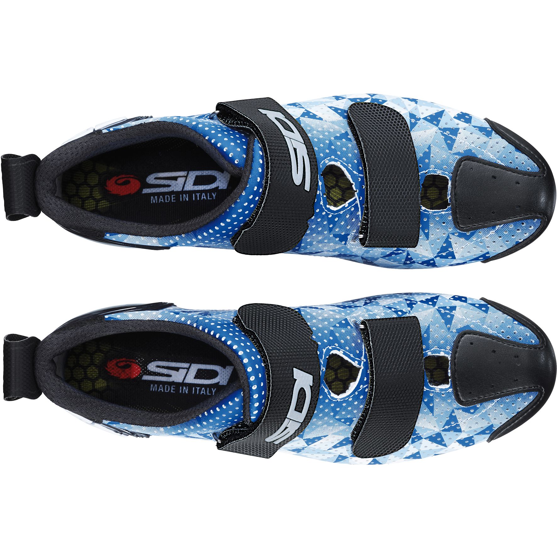Велотуфли SIDI T-5 AIR CARBON COMP  (38, Синий/белый/черный)