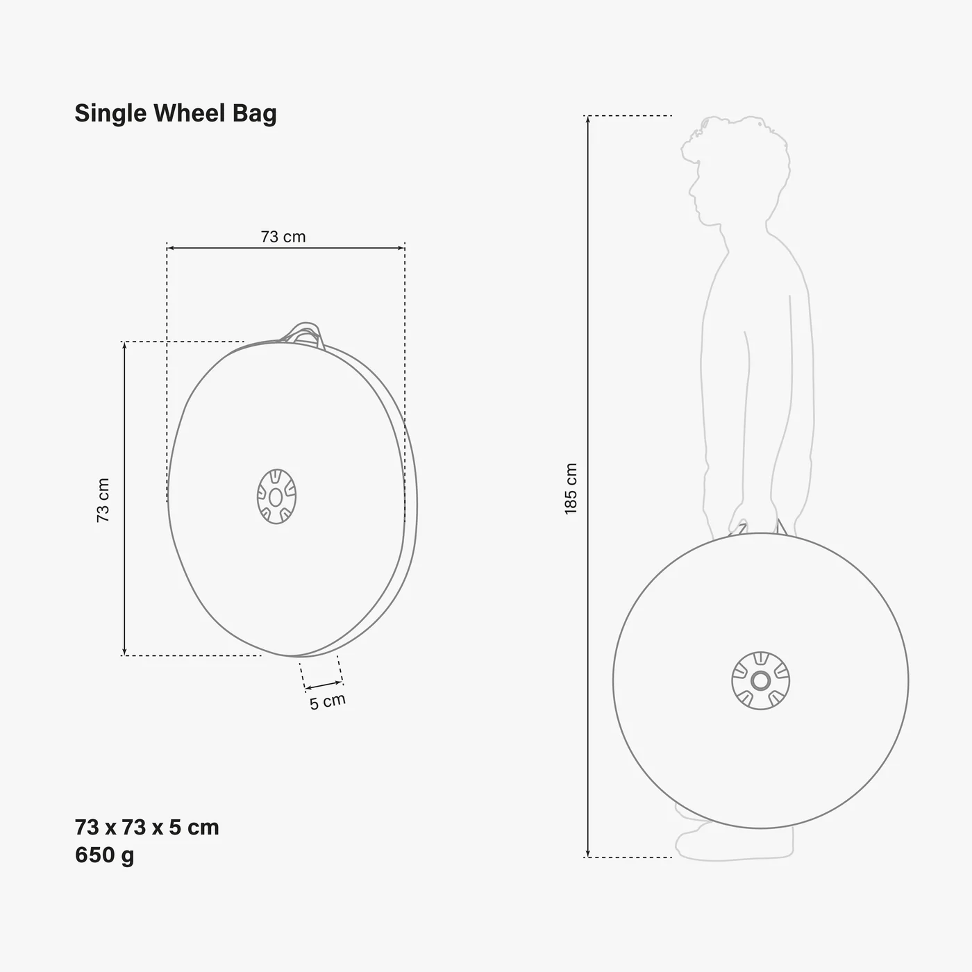 Чехол Scicon для 1 колеса Single Wheel Bag c уплотн.