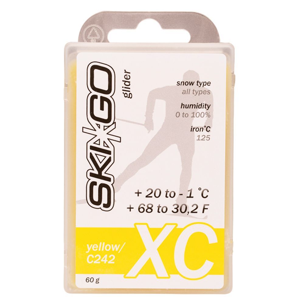 Парафин SkiGo XC Yellow C242 любой тип снега +20 -1 60 гр