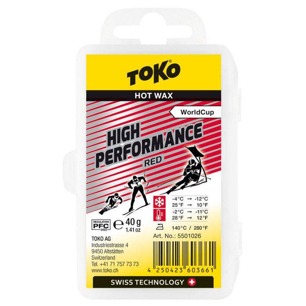 Парафин TOKO WC High Performance Red -4 -12 40 г