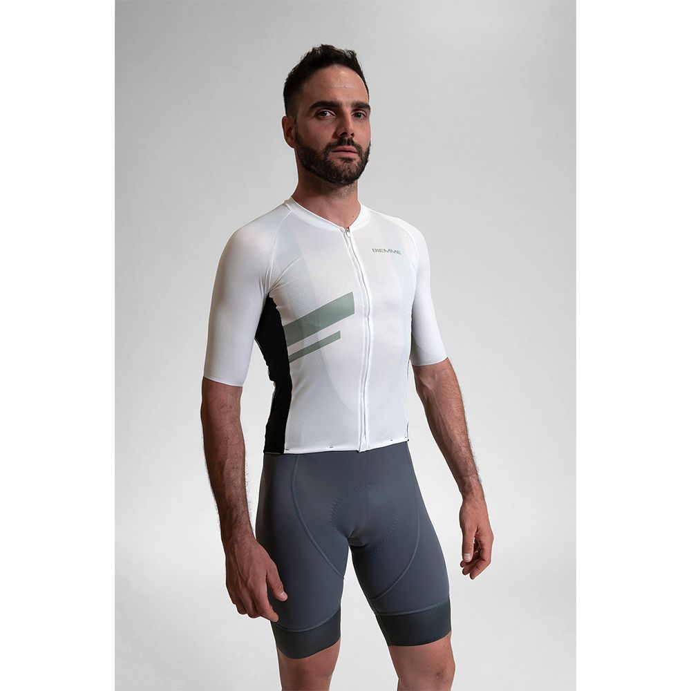 Майка короткий рукав Biemme ARMONIA (AI14, M, Белый/темно-зеленый)