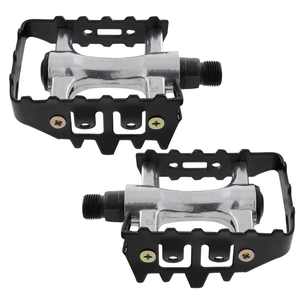 Педали MTB алюм. серебр./черн.