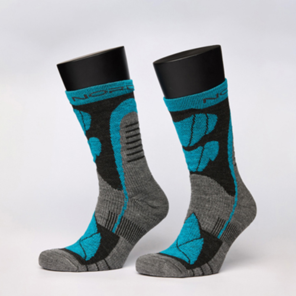 Носки NordSki Wool Green (31/34, 735 Голубой/черный)