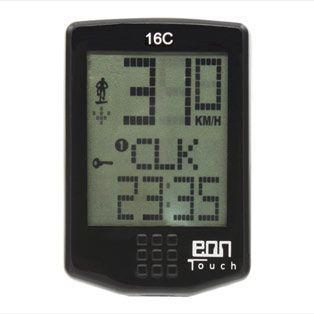 Велокомпьютер Echowell EON TOUCH 16C, 16 функций, сенсорн., влагостойк., беспров.