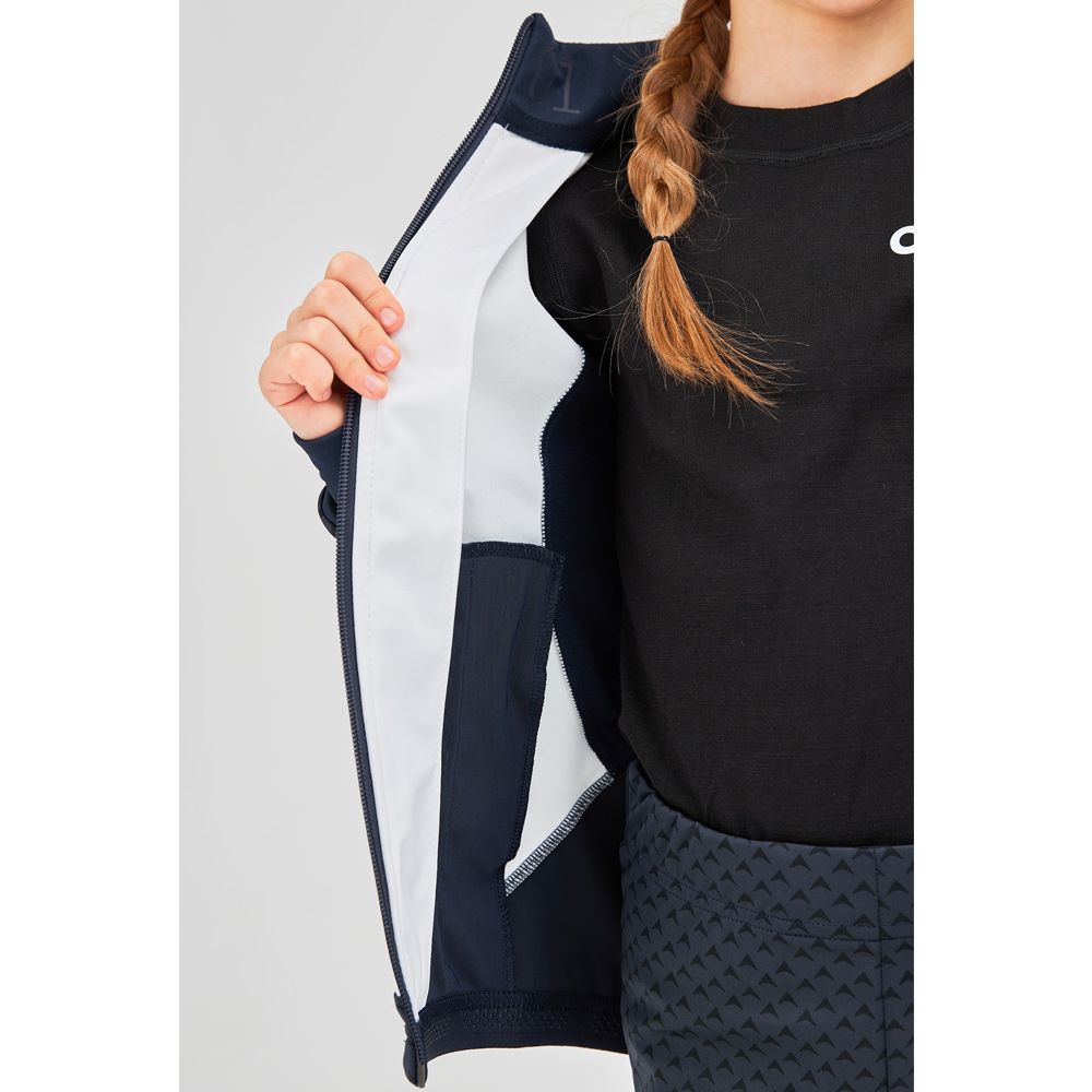 Куртка разминочная BIVIUM Баланс детск. (140-146, 0401 Синий/белый)