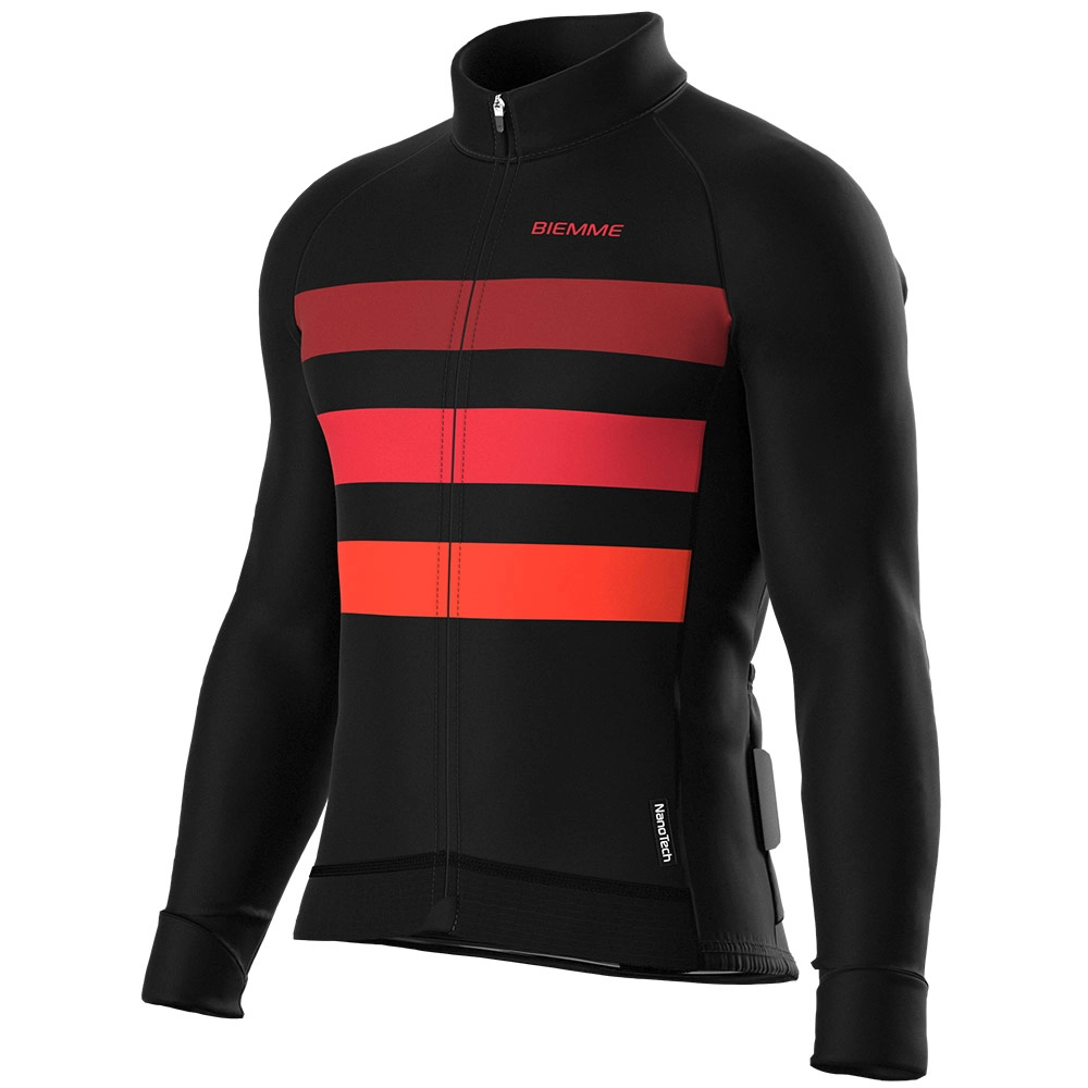 Майка дл.рукав Biemme CALDERONE 2023 (AE85, XS, Черный/красный)