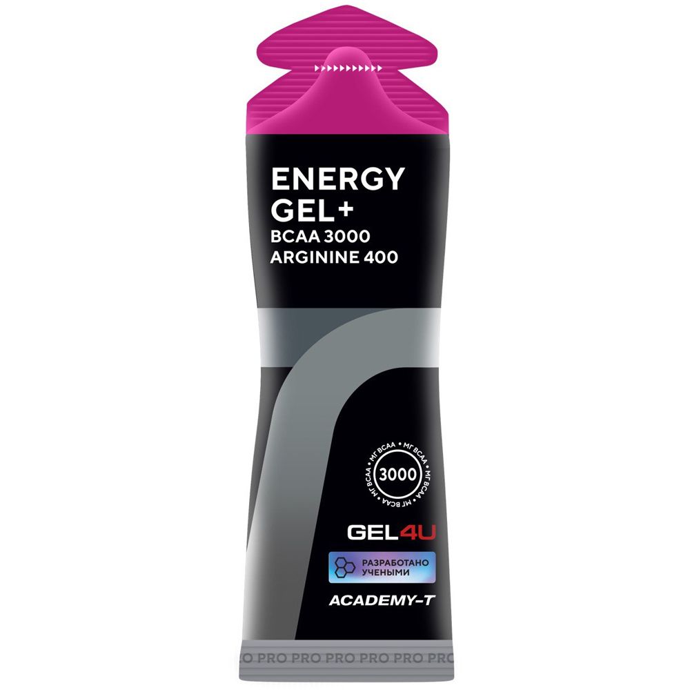 Гель энергетический углеводный GEL4U с BCAA, вкус Лесные ягоды, 60 гр.