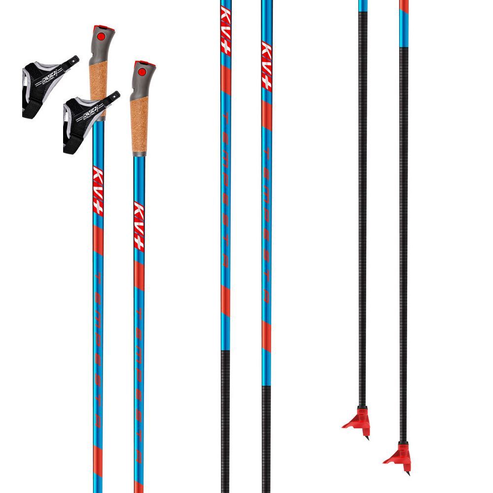 Палки лыжные KV+ TEMPESTA Blue Clip