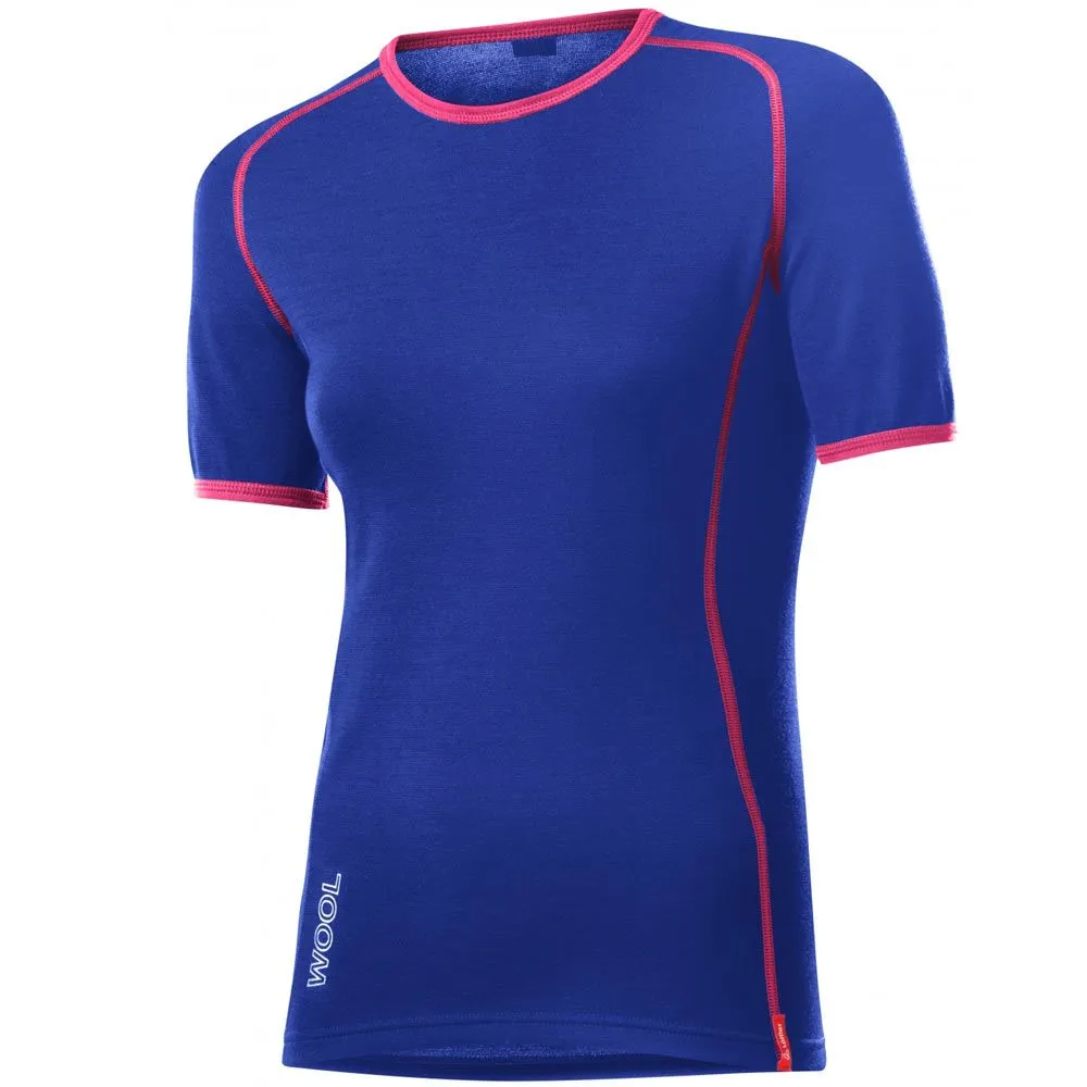 Термобелье верх LOFFLER Wool короткий рукав женское (34, 570 Ультрамарин)