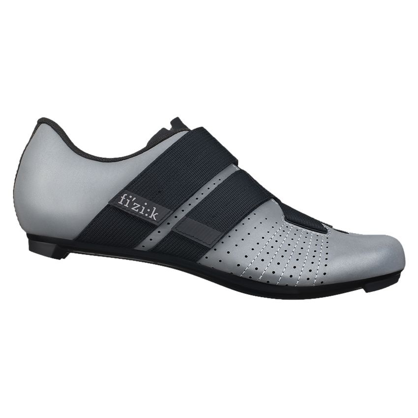 Велотуфли Fizik TEMPO POWERSTRAP R5 Reflective (37, Серый светоотражающий/черный)