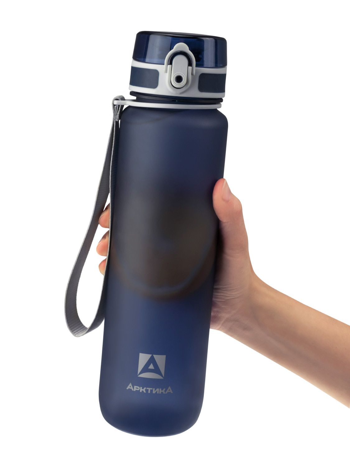 Бутылка тритановая  1000 мл, с ситечком (Синий)