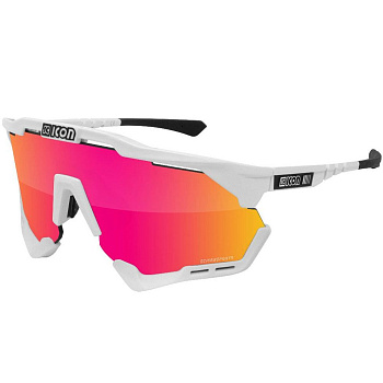 Очки SCICON Aeroshade XL Multimirror Red +Rain Clear /White gloss