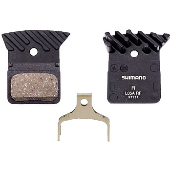 Торм. колодки Shimano, для диск т., L05A, с радиатором, пара, с пружин, с шплинтом