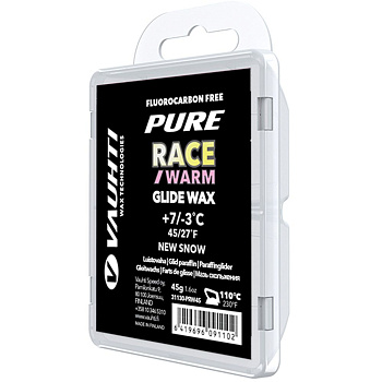 Парафин VAUHTI PURE RACE NEW SNOW WARM +7 -3 45 г
