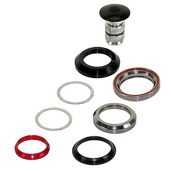 Рулевая колонка Neco 1 1/8" интегрир., алюм. черн.