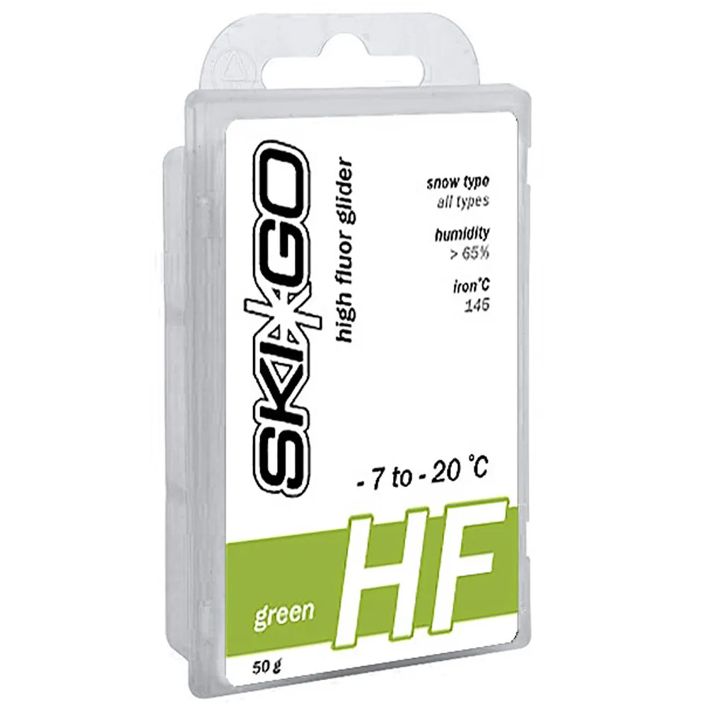 Парафин SkiGo HF Green любой тип снега -7 -20 45 г