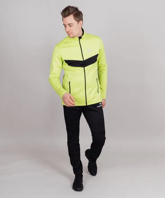 Разминочный костюм Nordski  Base мужской (L, 030 Синий/желтый)