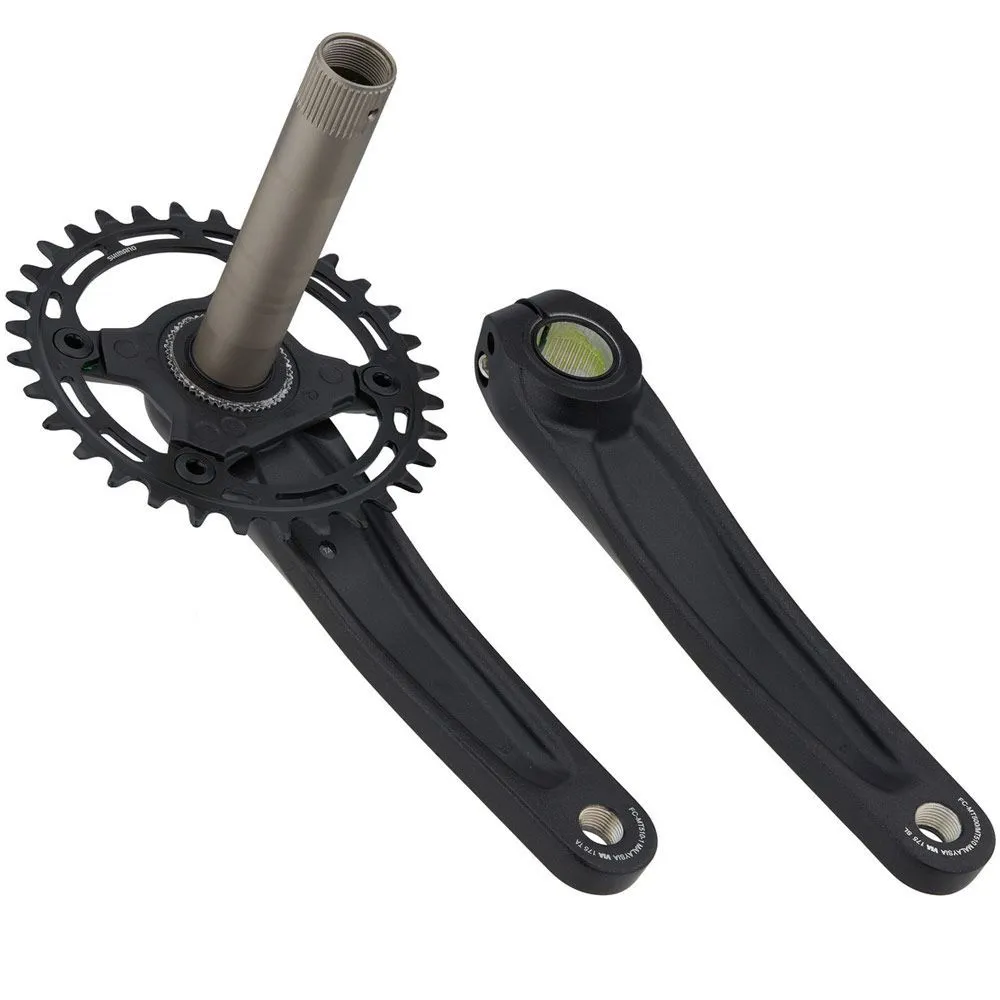 Шатуны Shimano MT510-1, 12ск, 175мм, ин.вал, 32T без каретк., для CL:52мм, Черный