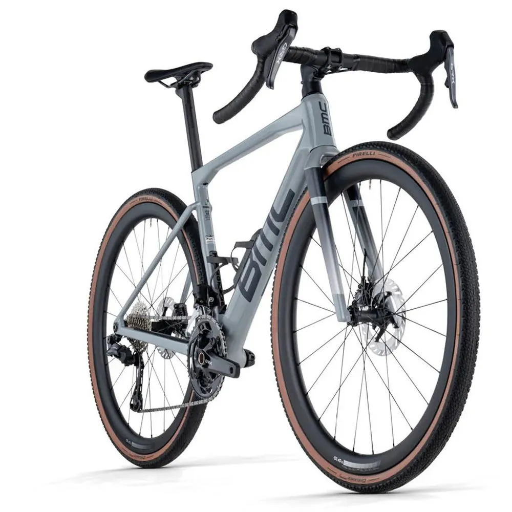 Велосипед gravel BMC Kaius 01 THREE GRX Di2 GreyBlack/Brushed