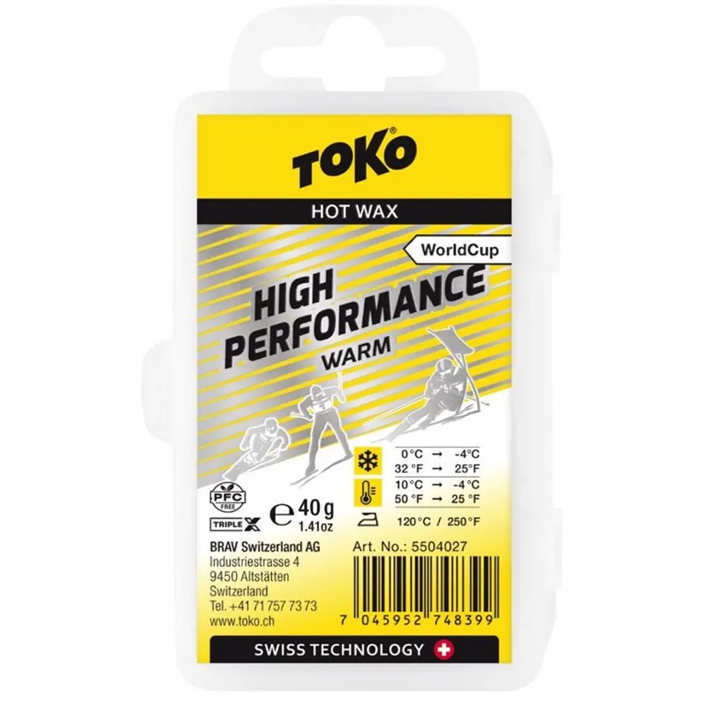 Парафин TOKO  WC High Performance Yellow  +10-4   40 гр.