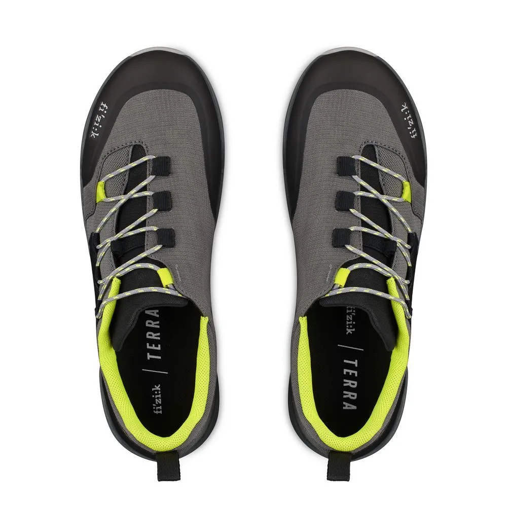 Велотуфли MTB Fizik TERRA ERGOLACE X2 FLAT (39,5, Серый/желтый)
